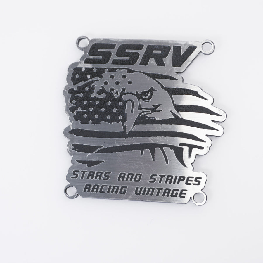 Badge Kit - Engraved Brushed Silver Polymer — view 8