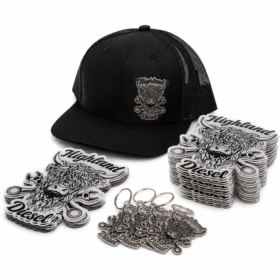 Small Business Bundle - 10 Stainless Steel Badge Hats, Keychains and Universal Badges — view 4
