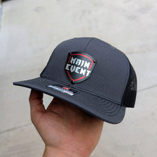 Custom Company Badge Hats With Logo - Mesh Trucker Hat – Full Color Raised Badging - Headgear Hats