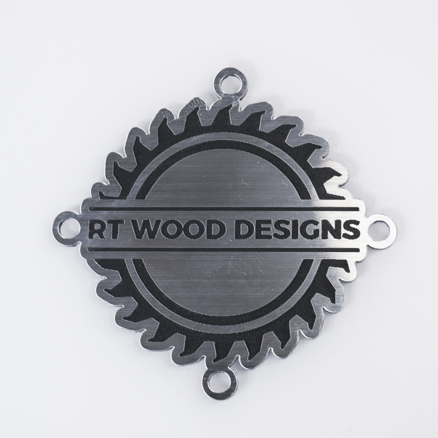 Badge Kit - Engraved Brushed Silver Polymer — view 7