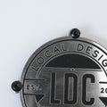 Badge Kit - Engraved Brushed Silver Polymer 2