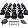 Medium Business Bundle - 25 Stainless Steel Badge Hats, Keychains and Universal Badges 1