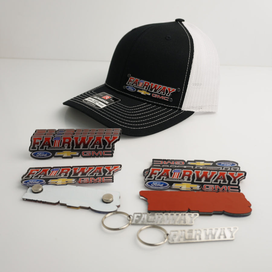 Medium Business Bundle - 25 Full Color Badge Hats, Keychains and Universal Badges — view 4