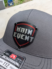 Custom Company Badge Hats With Logo - Mesh Trucker Hat – Full Color Raised Badging - Headgear Hats